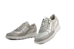 Sneakers | Wijdte H^Waldläufer Waldlaufer Sneaker Bruni Stein Platin Taupe
