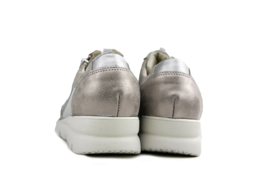 Sneakers | Wijdte H^Waldläufer Waldlaufer Sneaker Bruni Stein Platin Taupe