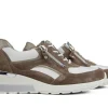 Sneakers | Wijdte H^Waldläufer Waldlaufer Sneaker Clara Nougat Offwhite Fango