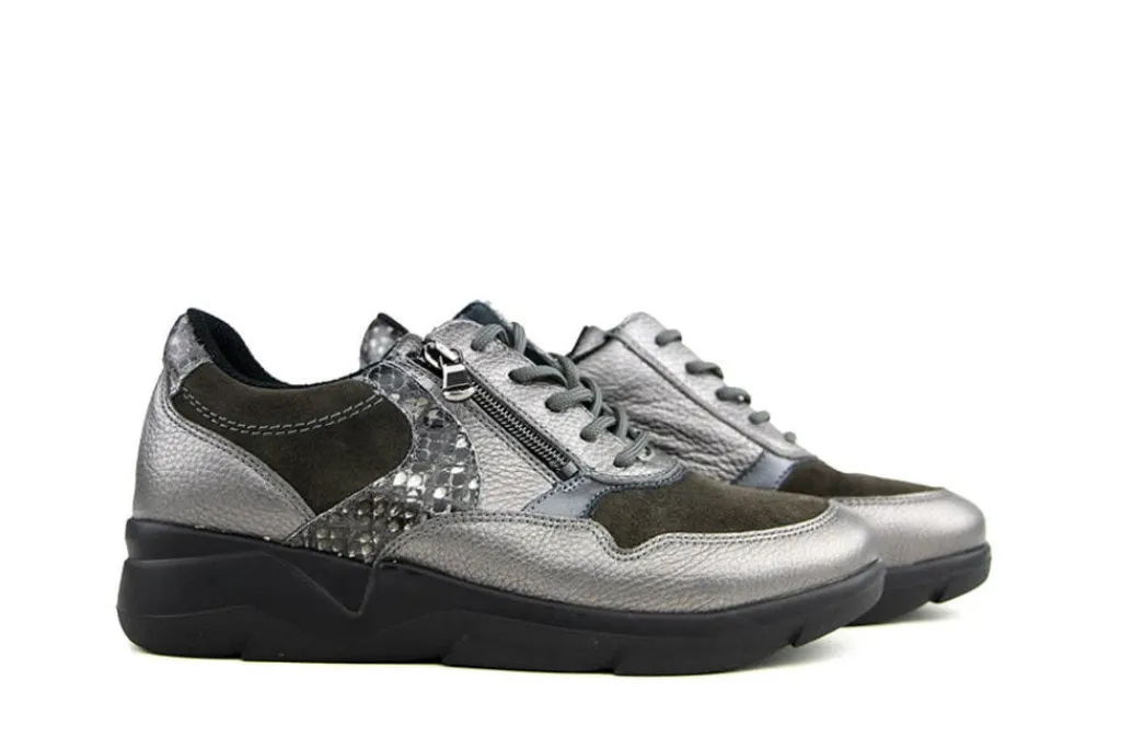 Sneakers | Wijdte K^Waldläufer Waldlaufer Sneaker Funky Regal Asphalt Carbon