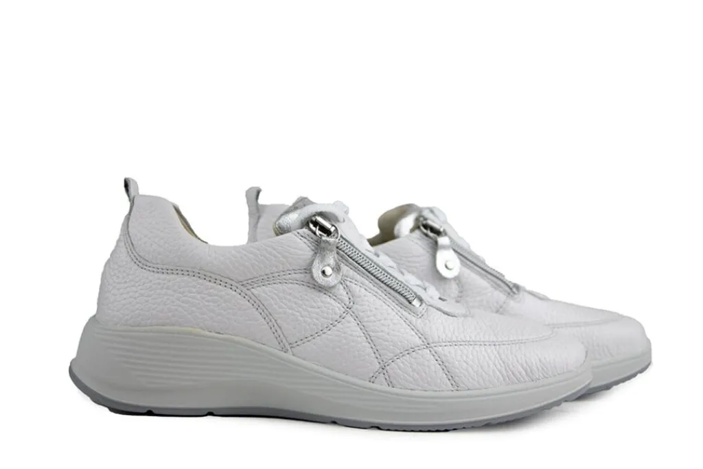 Sneakers | Wijdte K^Waldläufer Waldlaufer Sneaker Kalea Eclis Weiss Argento