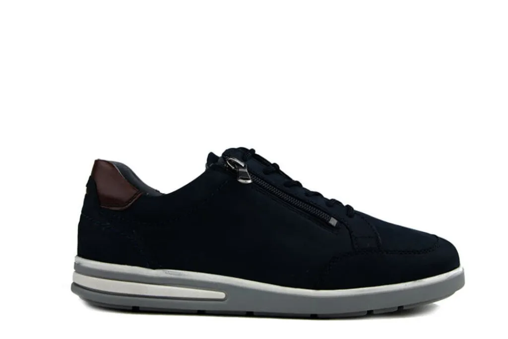 Sneakers^Waldläufer Waldlaufer Sneaker Klemens Marine Cognac