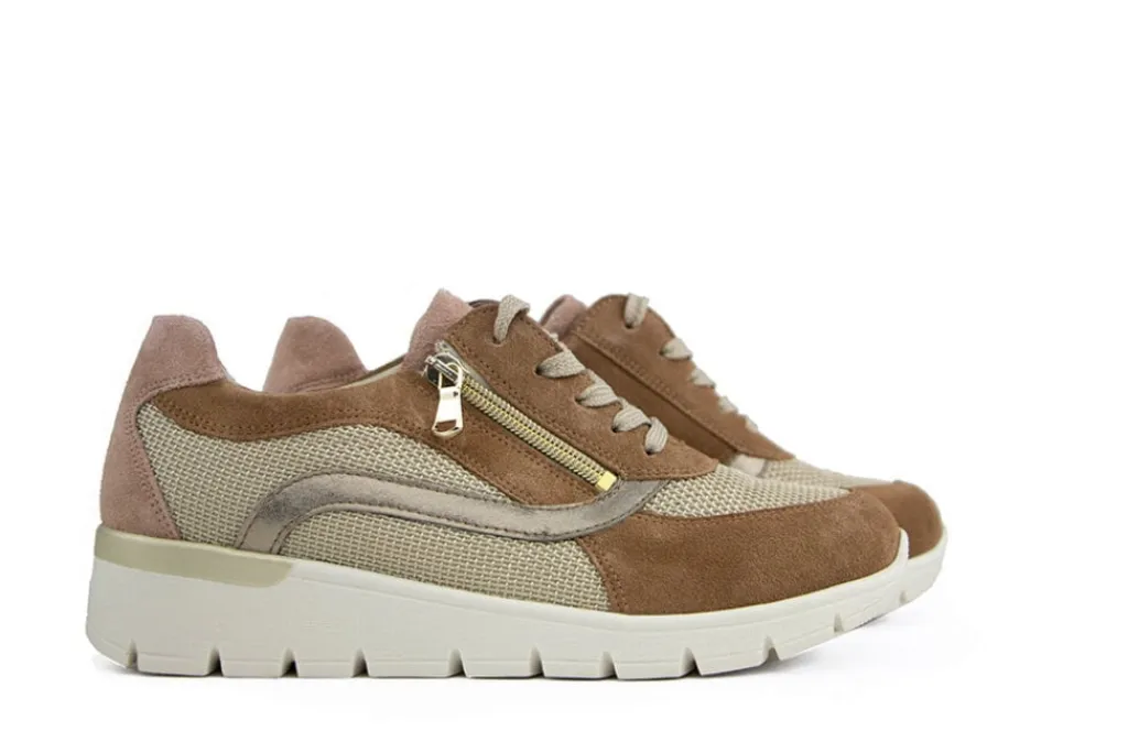 Sneakers | Wijdte K^Waldläufer Waldlaufer Sneaker Ramona Toffee Creme K