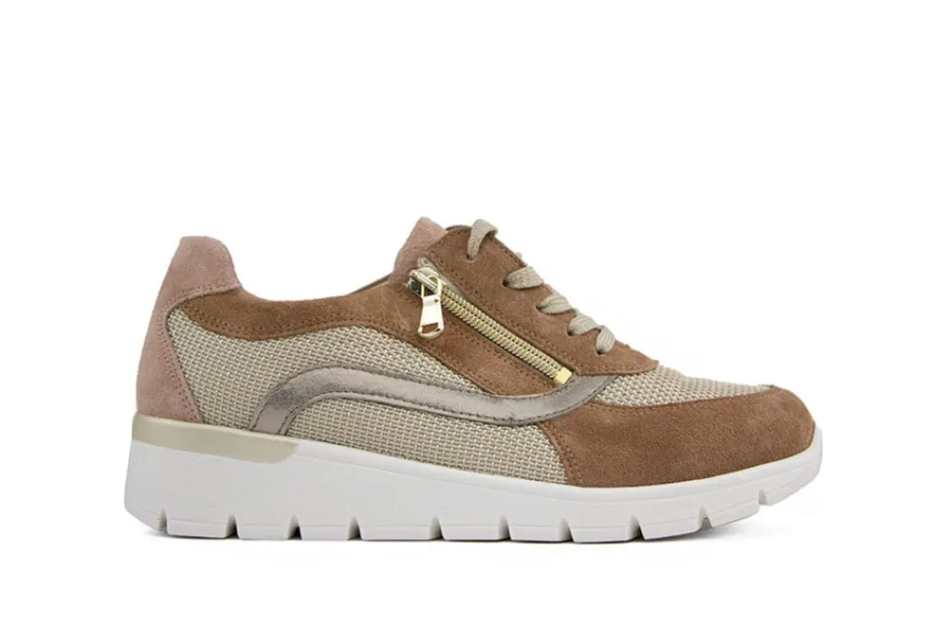 Sneakers | Wijdte K^Waldläufer Waldlaufer Sneaker Ramona Toffee Creme K