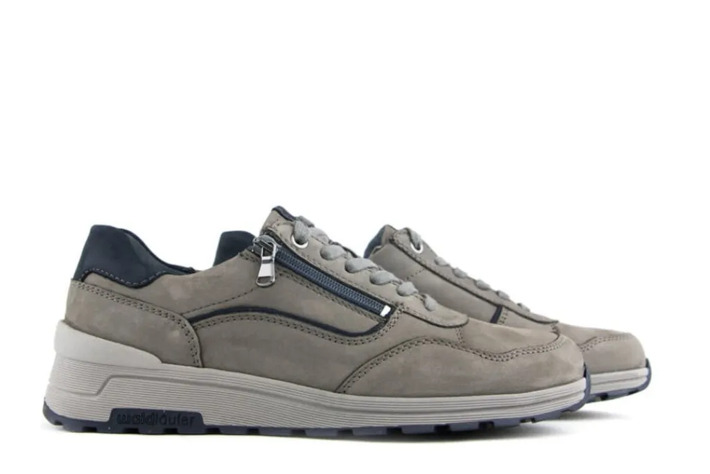 Sneakers^Waldläufer Waldlaufer Sneakers Blauw Grijs Etienne Pietra
