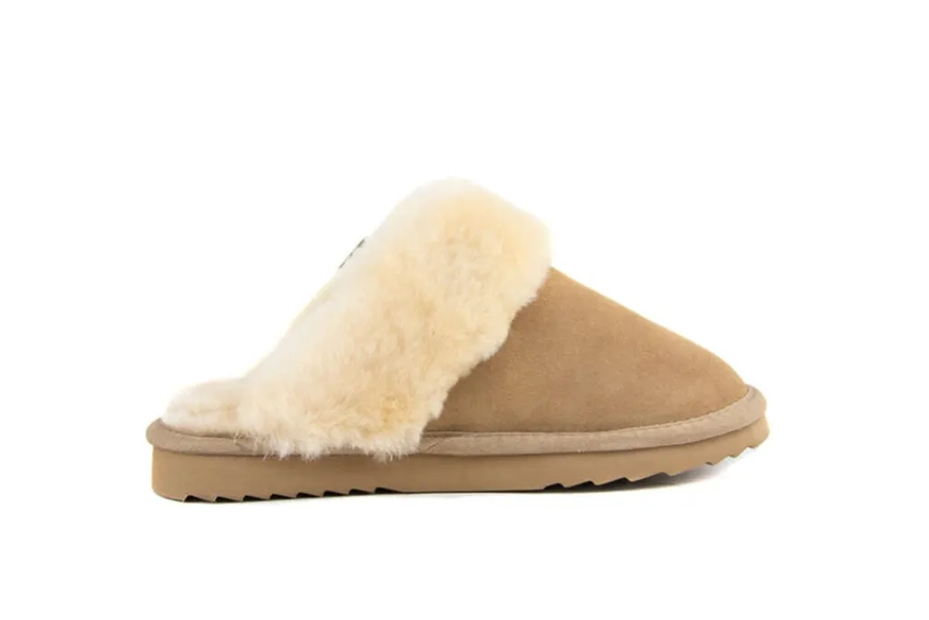 Pantoffels^Warmbat Boots Flurry Camel Suede