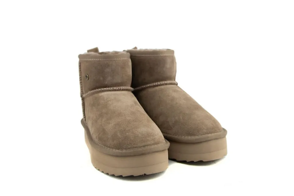 Enkellaarzen^Warmbat Boots Wallaby Plateau Mud Suede