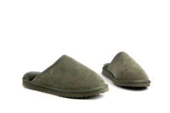 Pantoffels^Warmbat Classic Olive Suede