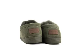 Pantoffels^Warmbat Grizzly Men Olive Suede