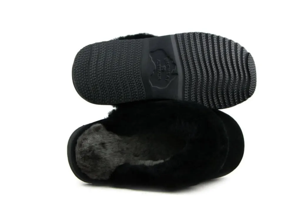 Pantoffels^Warmbat Muilen Flurry Zwart