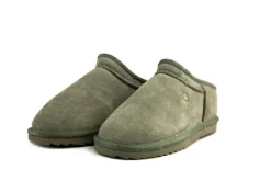 Pantoffels^Warmbat Pantoffels Conner Groen Suede