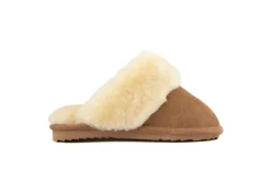 Pantoffels^Warmbat Pantoffels Flurry Kids Cognac Suede