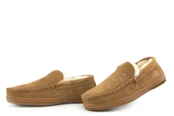 Pantoffels^Warmbat Pantoffels Grizzly Cognac Suede
