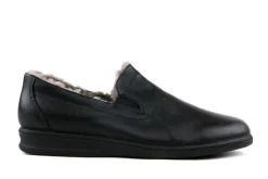 Pantoffels^Westland Instappers Belford 67 Zwart Vacht