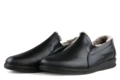 Pantoffels^Westland Instappers Belford 67 Zwart Vacht