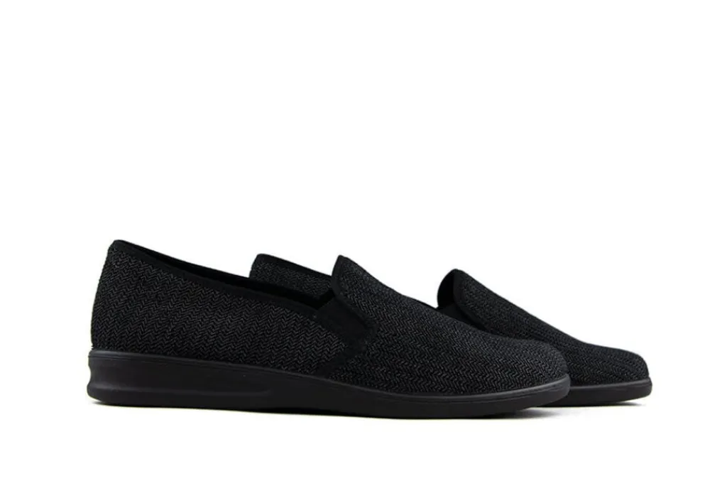 Pantoffels^Westland Instappers Zwart Belfort