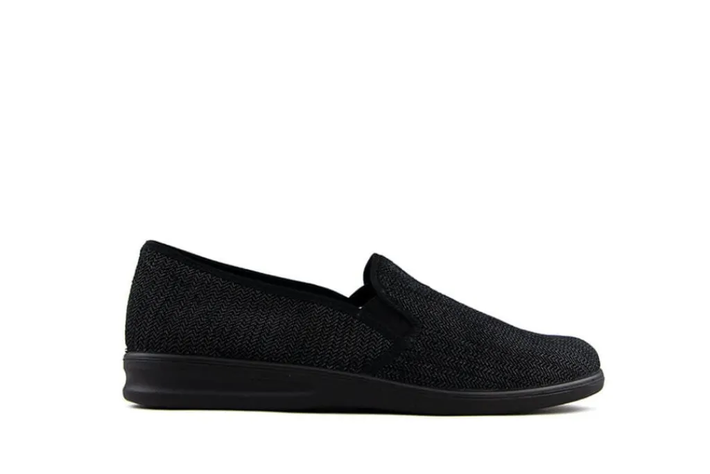 Pantoffels^Westland Instappers Zwart Belfort