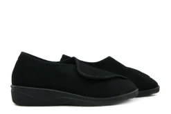 Pantoffels^Westland Klittenband Pantoffel Nice Zwart