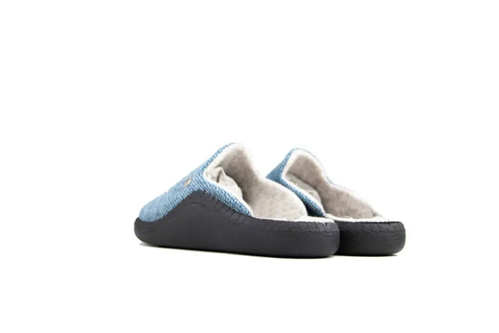 Pantoffels^Westland Muil Monaco Malivelour Blau