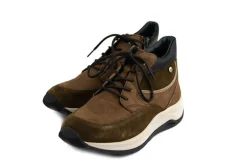 Wijdte G | Sneakers^Wolky Hoge Sneaker Scone Leather Taupe