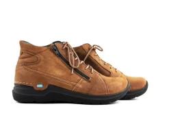 Veterschoenen^Wolky Hoge Veter Why Cognac