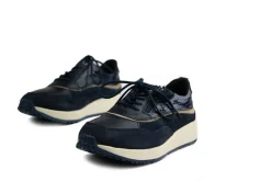 Sneakers^Wolky Sneaker Sprint Leather Blue Combi