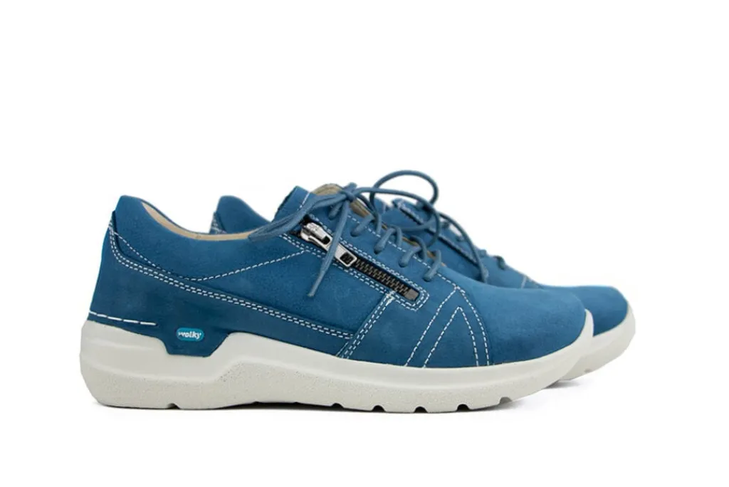 Veterschoenen^Wolky Veter Feltwell Antique Nubuck Doadger Blue
