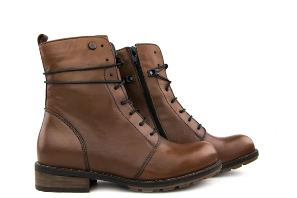 Veterboots En Bikerboots^Wolky Veterboot Murray XW Cognac Leather