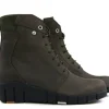 Veterboots En Bikerboots^Wolky Veterboot Portland Quebec Nubuck Cactus
