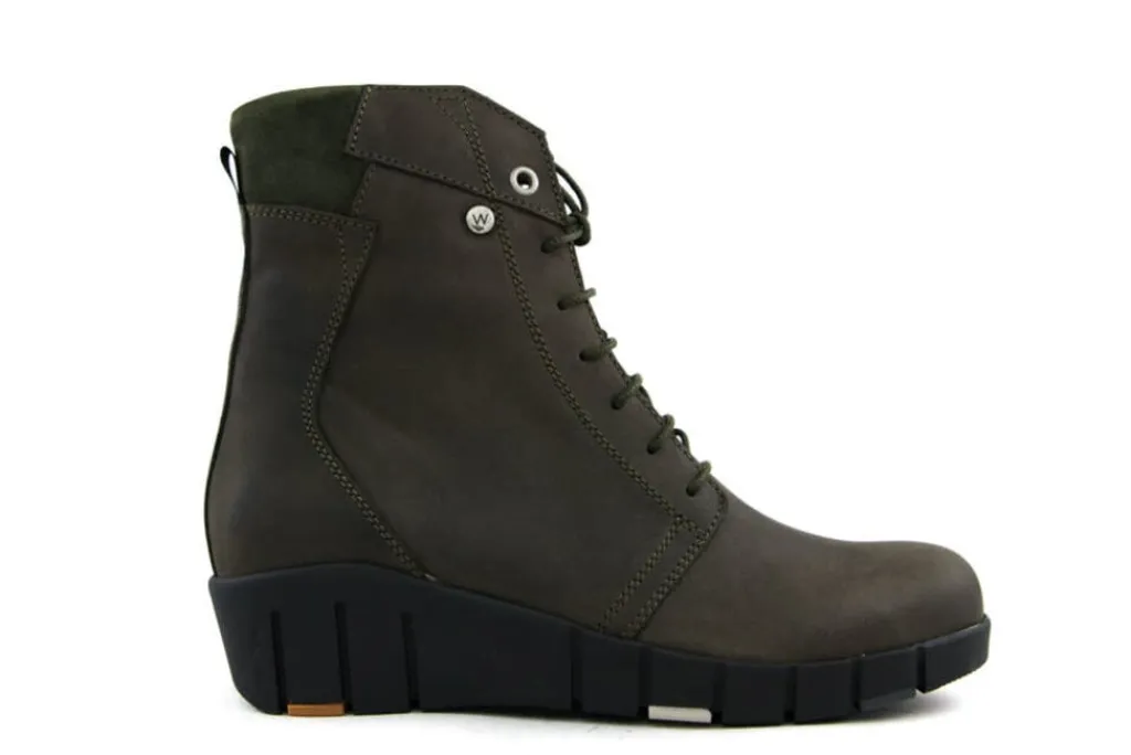 Veterboots En Bikerboots^Wolky Veterboot Portland Quebec Nubuck Cactus