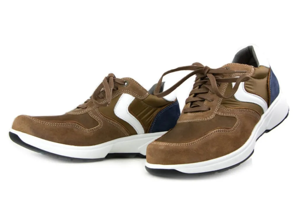 Sneakers^Xsensible Stretchwalker Sneakers Berlin Cognac Jeans